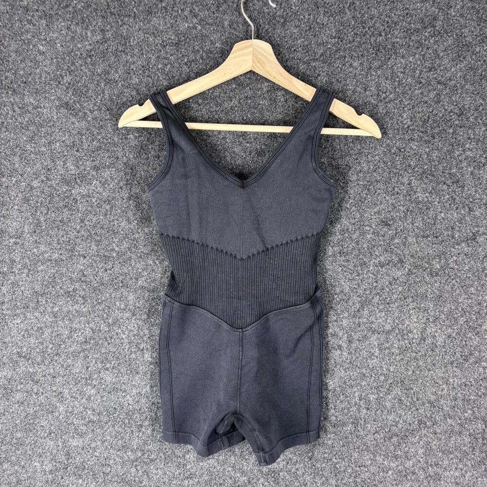 Joy Lab Jumpsuit Women S Small Black V-Neck Sleeveless Stretch Lined Casual